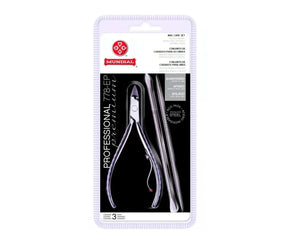 Alicate de Cutícula c/ Espátula e Palito 778-EP Inox Mundial