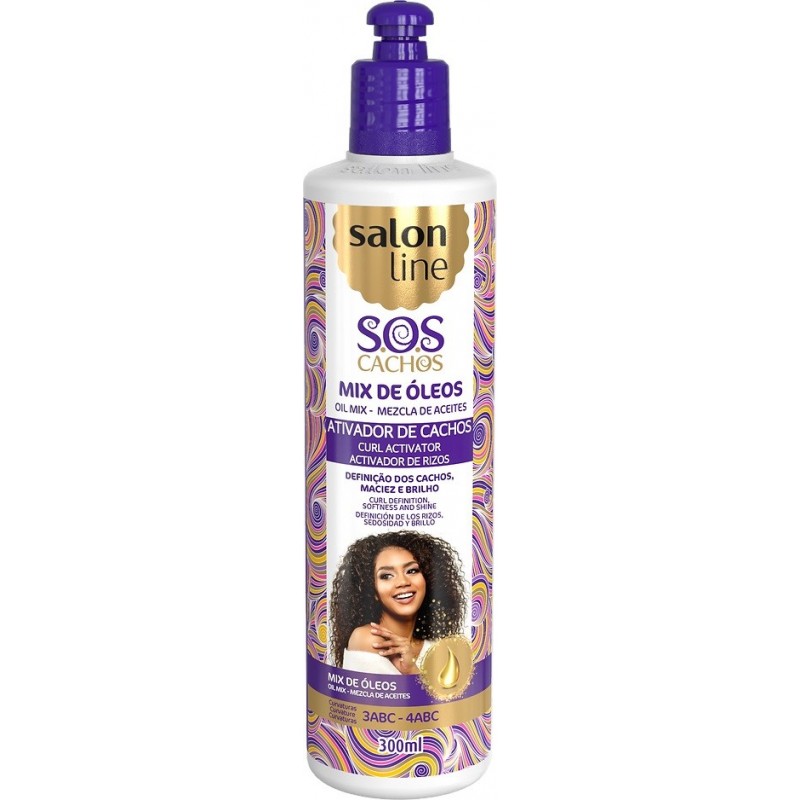 Salon Line Ativador De Cachos Sos Mix Óleos Nutritivos  300ml