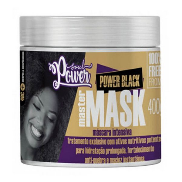 MASCARA INTENSIVA POWER BLACK MASTER MASK 400G - SOUL POWER