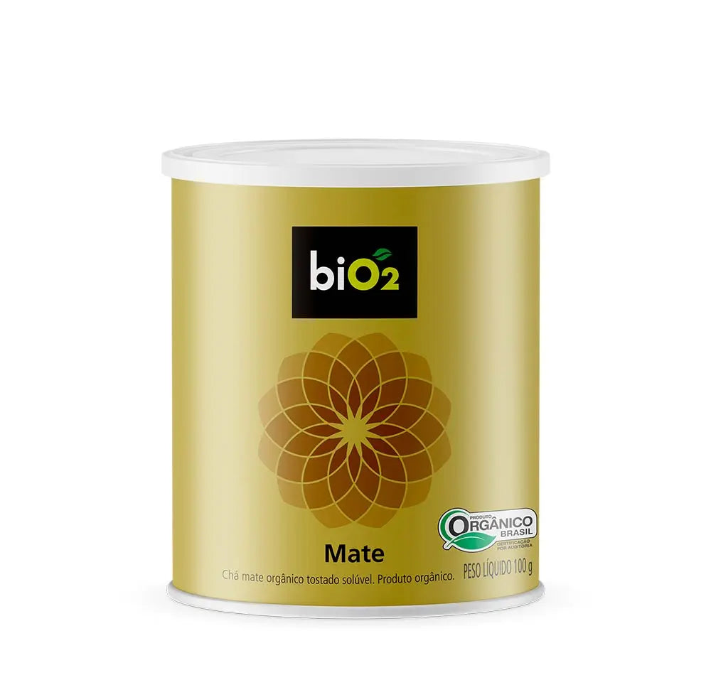 Chá mate orgânico em pó solúvel biO2 100 g