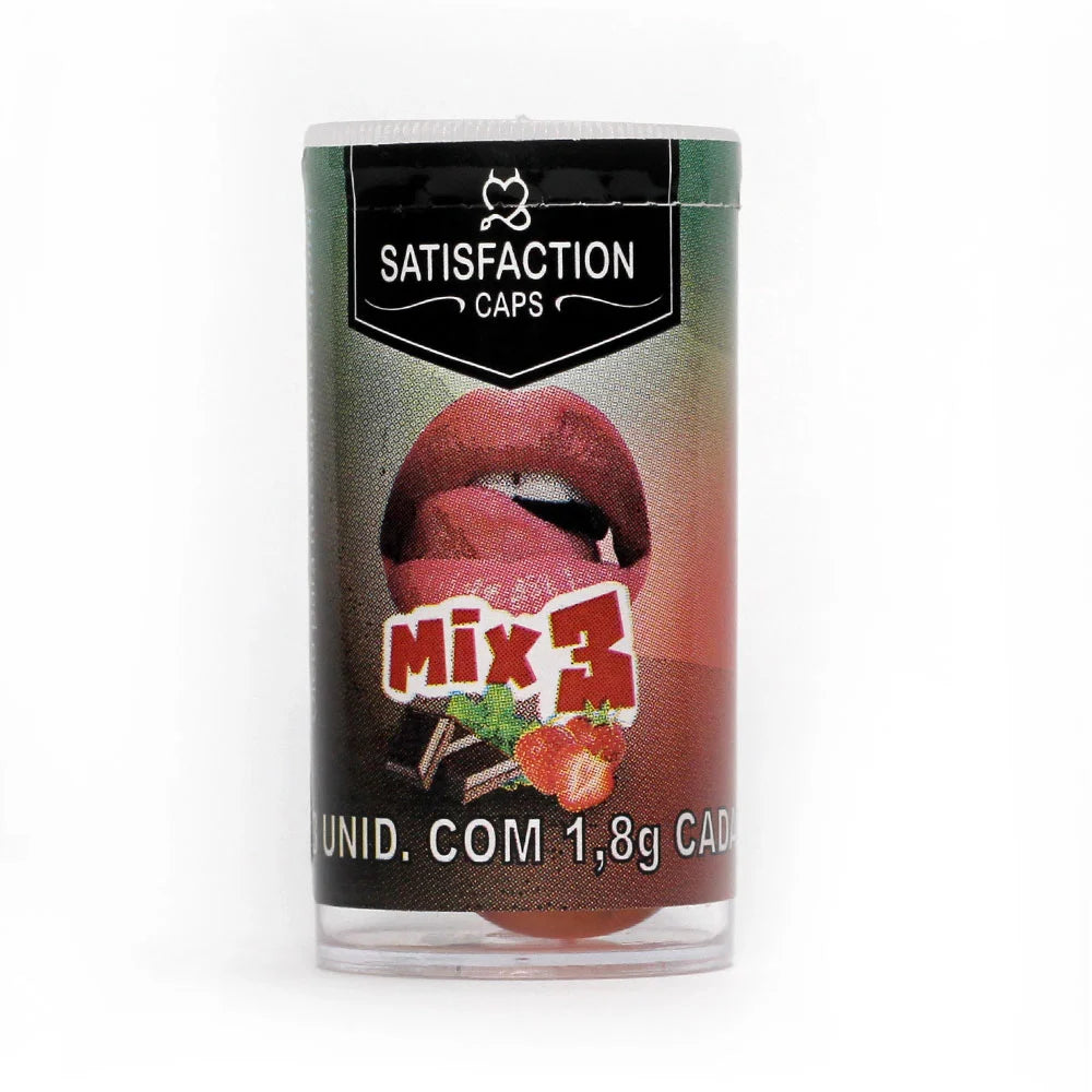 Bolinha Mix 3 Sabores Beijável Satisfaction - 3un