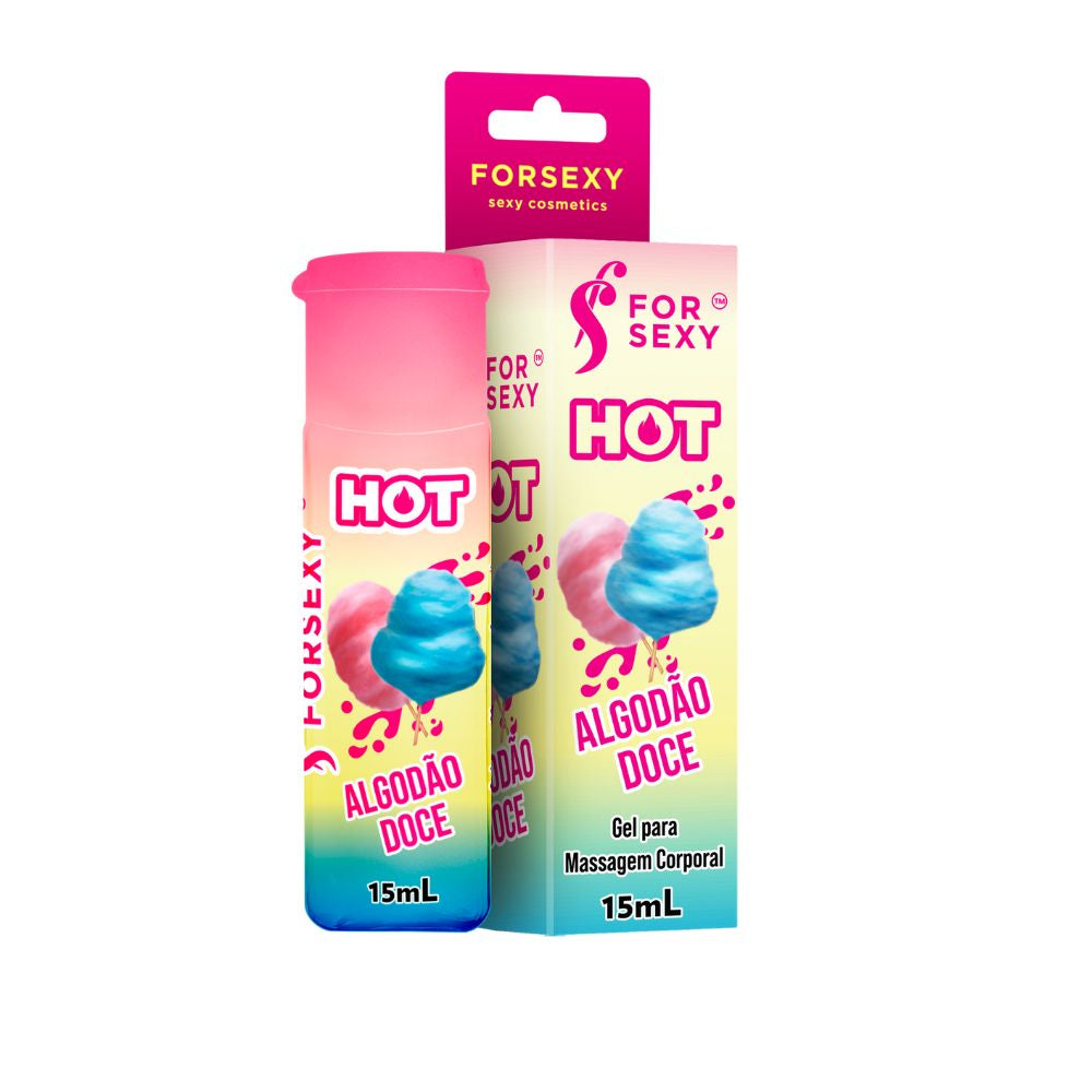 Gel Hot Beijável For Sexy Algodão Doce - 15ml