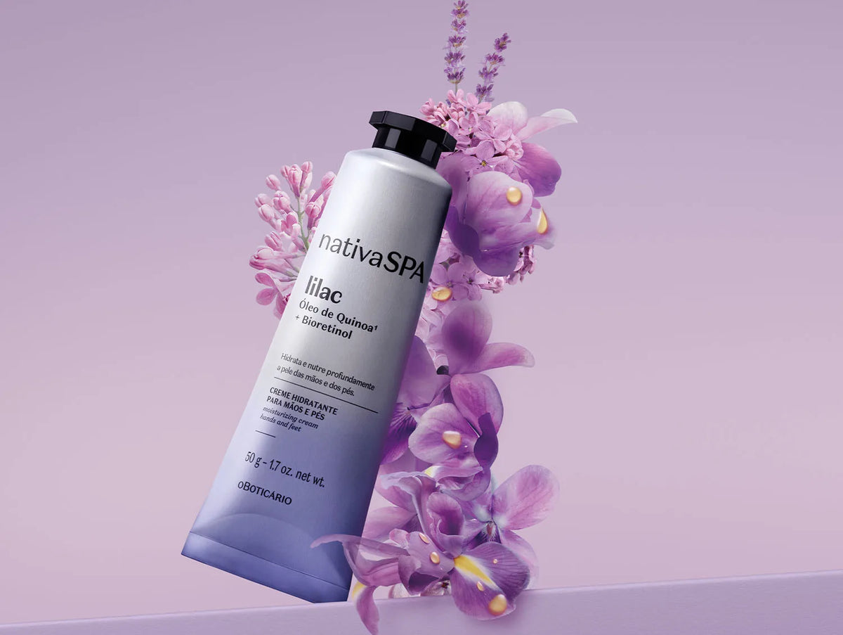 Creme Hidratante Para Mãos e Pés Nativa Spa Lilac 50g