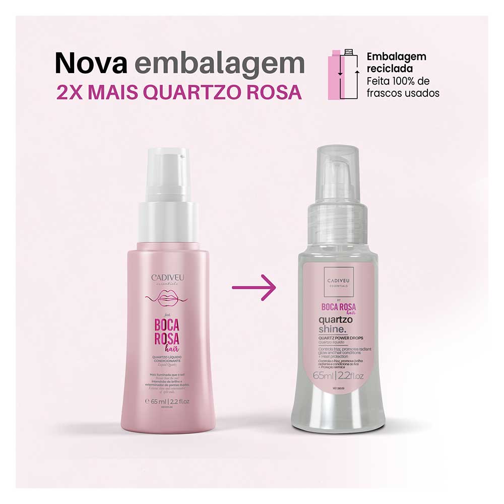 Quartzo Shine Hair Serum Líquido Condicionante - 65ml