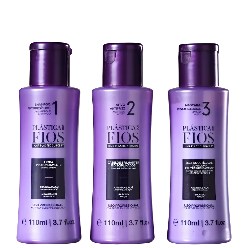 Kit Cadiveu Professional Plástica dos Fios Alinhamento Mini (3 Produtos) - 110ml cada