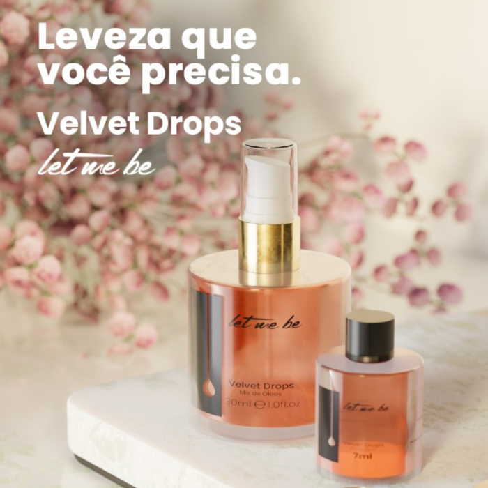 Velvet Drops Óleo Reparador Brilho e Sedosidade - 30ml