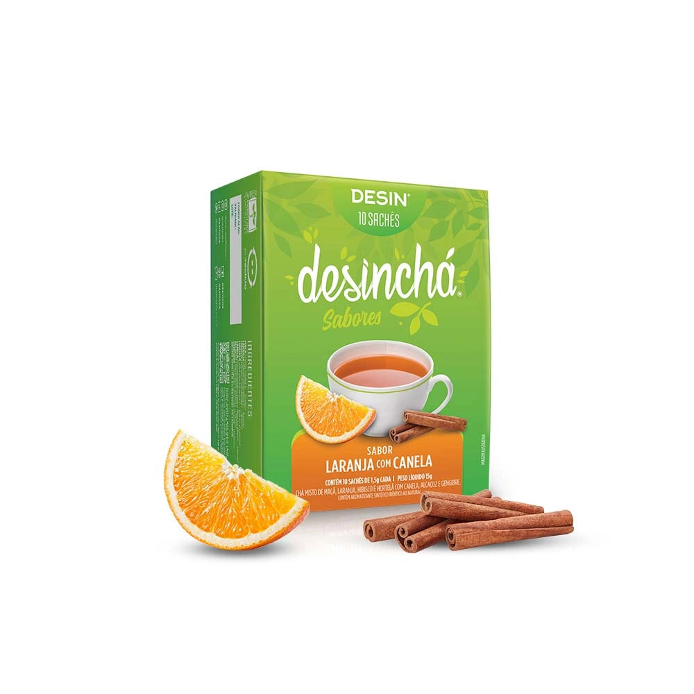 Desinchá Sabores Laranja com Canela - 10 Sachês