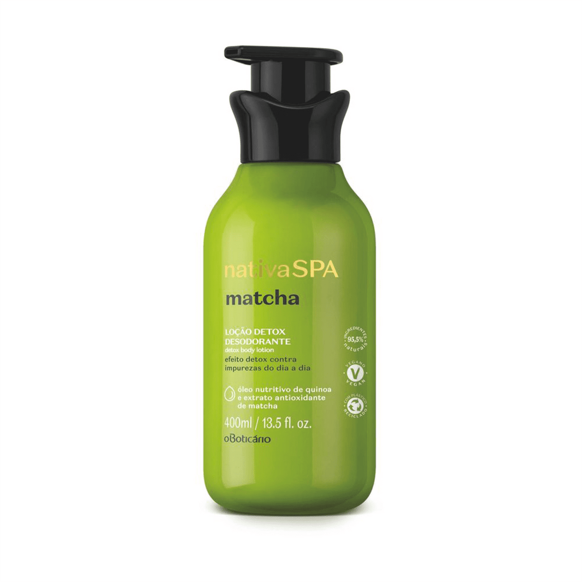 Loção Detox Desodorante Corporal Nativa Spa Matcha 400 ml