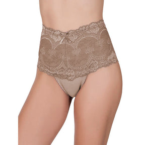 Calcinha Cinta Modeladora Cintura Alta Renda Luxo