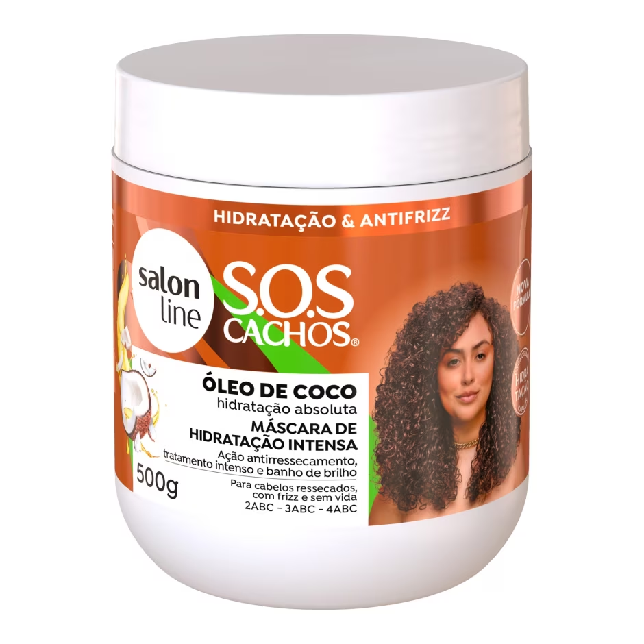 Máscara de hidratação SOS Cachos Coco Tratamento Profundo 500g