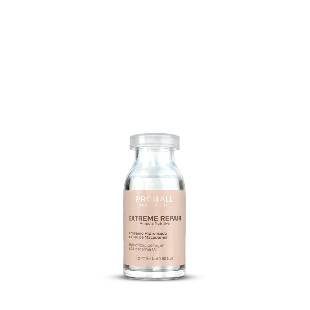 Ampola Extreme Repair Prohall Nutritiva Nutrição Capilar - 15ml
