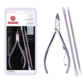 Kit Alicate Mundial 778ep c/ Espátula e Palito de Unha inox Profissional