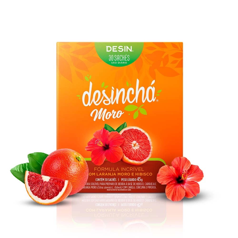 Desinchá Moro: Laranja Moro e Hibisco - 30 Sachês
