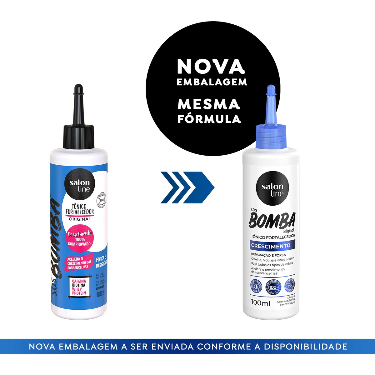 Tônico Fortalecedor SOS Bomba Crescimento Acelerado Salon Line - 100ml