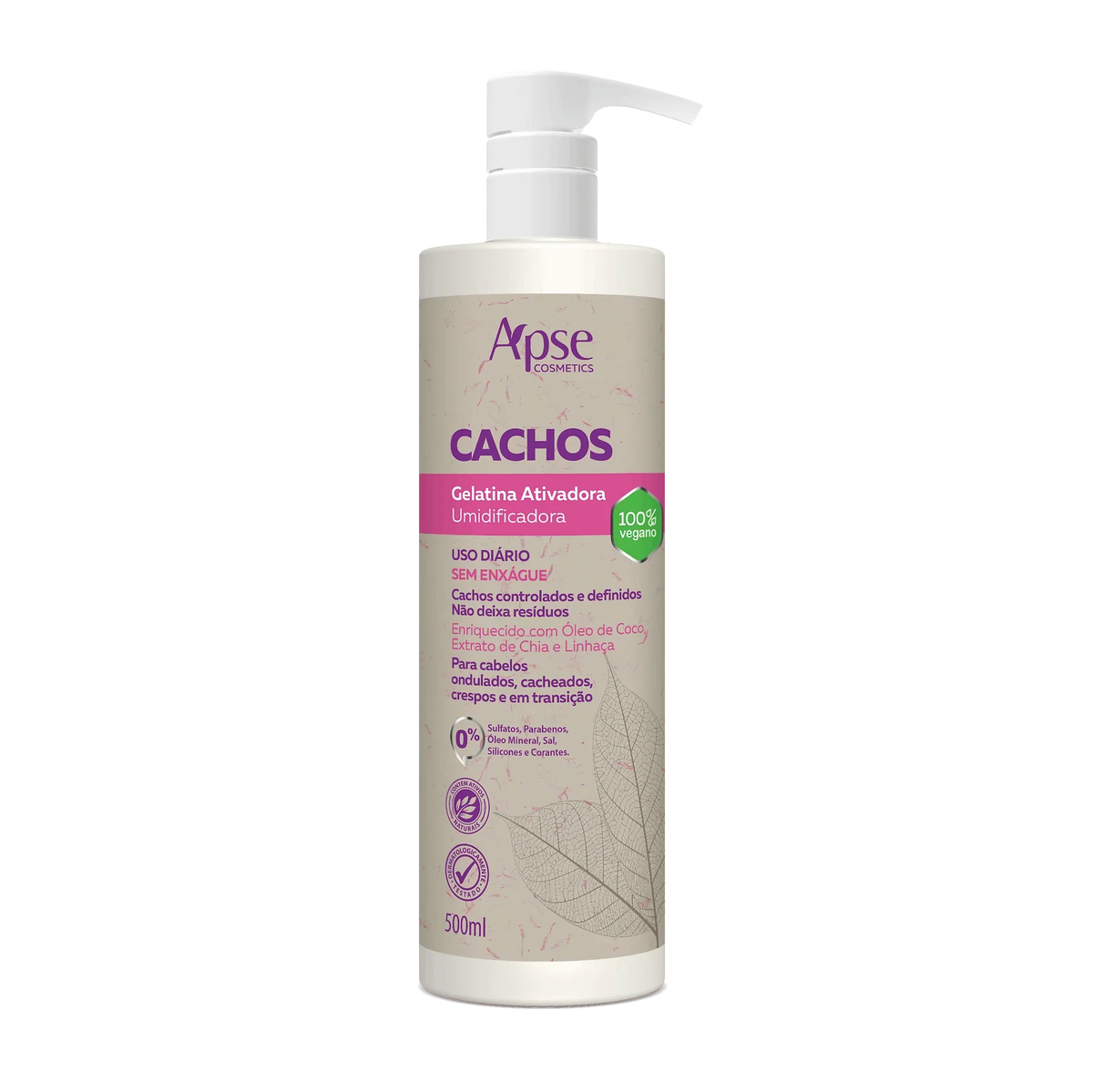 Activator and Moisturizing Curls Gelatin 500ml - Low Poo / No Poo - Conditioning Action