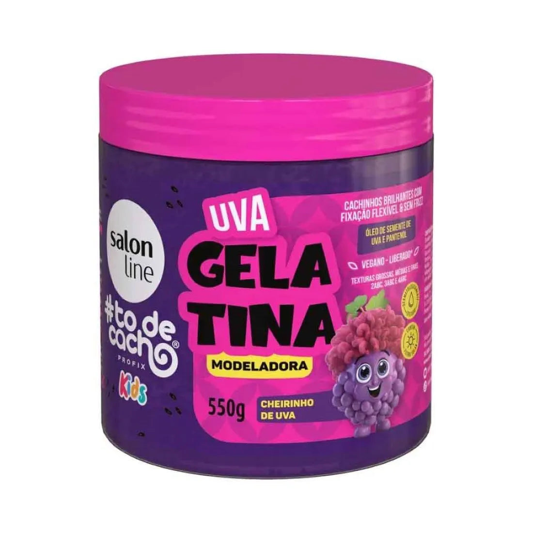 Gelatina Modeladora Kids Uva Salon Line - 550g