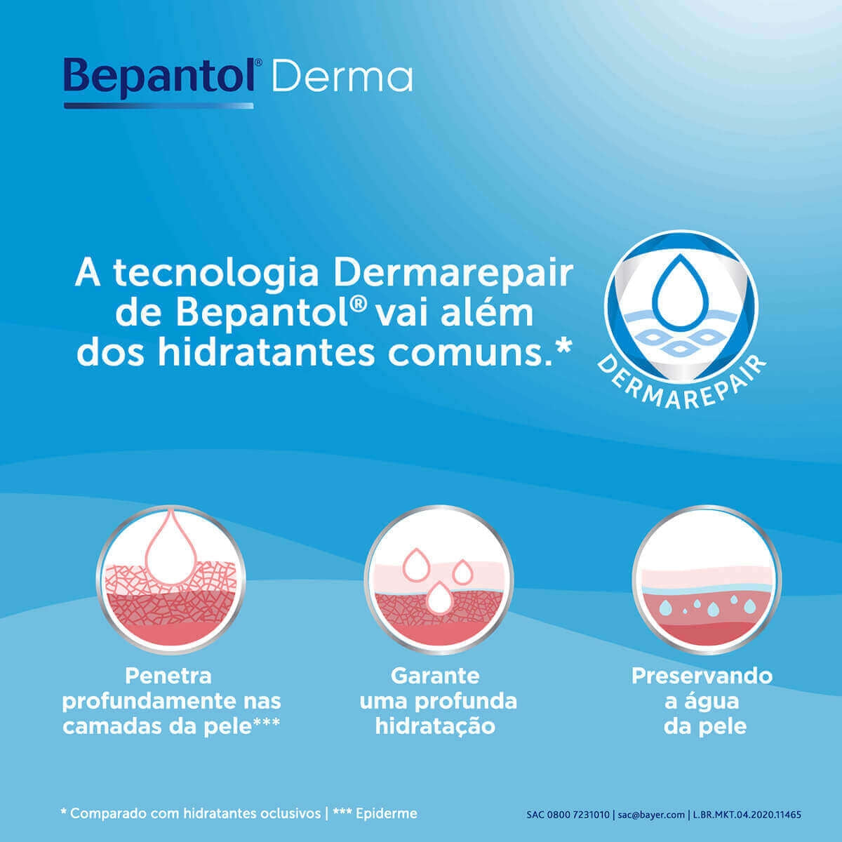 Creme Hidratante Bepantol Derma Toque Seco - 30g