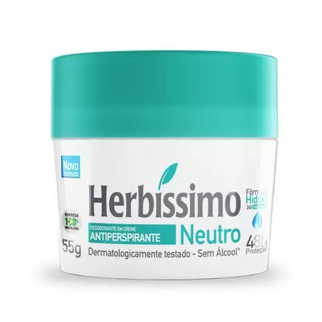 Desodorante Creme Antitranspirante Neutro Herbissimo - 55G