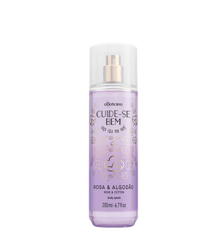 Cuide-se Bem Rose and Cotton Body Splash 200ml - O Boticario