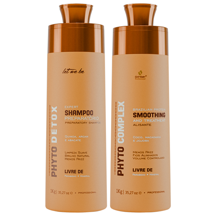 KIT Escova Progressiva Phyto Complex + Shampoo Preparatório Phyto Detox - 1L