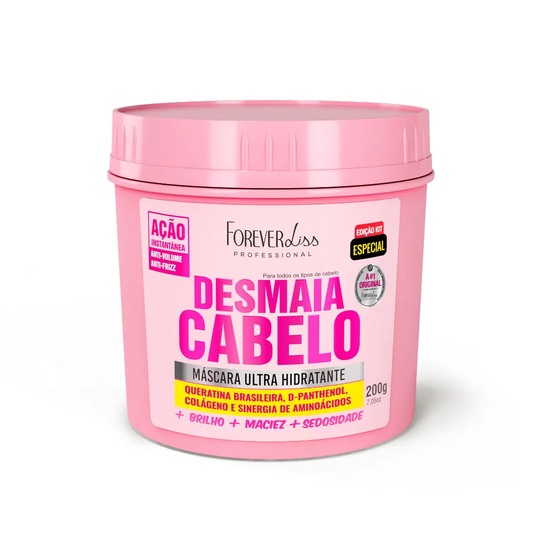 Máscara Ultra Hidratante Desmaia Cabelo Forever Liss - 200g