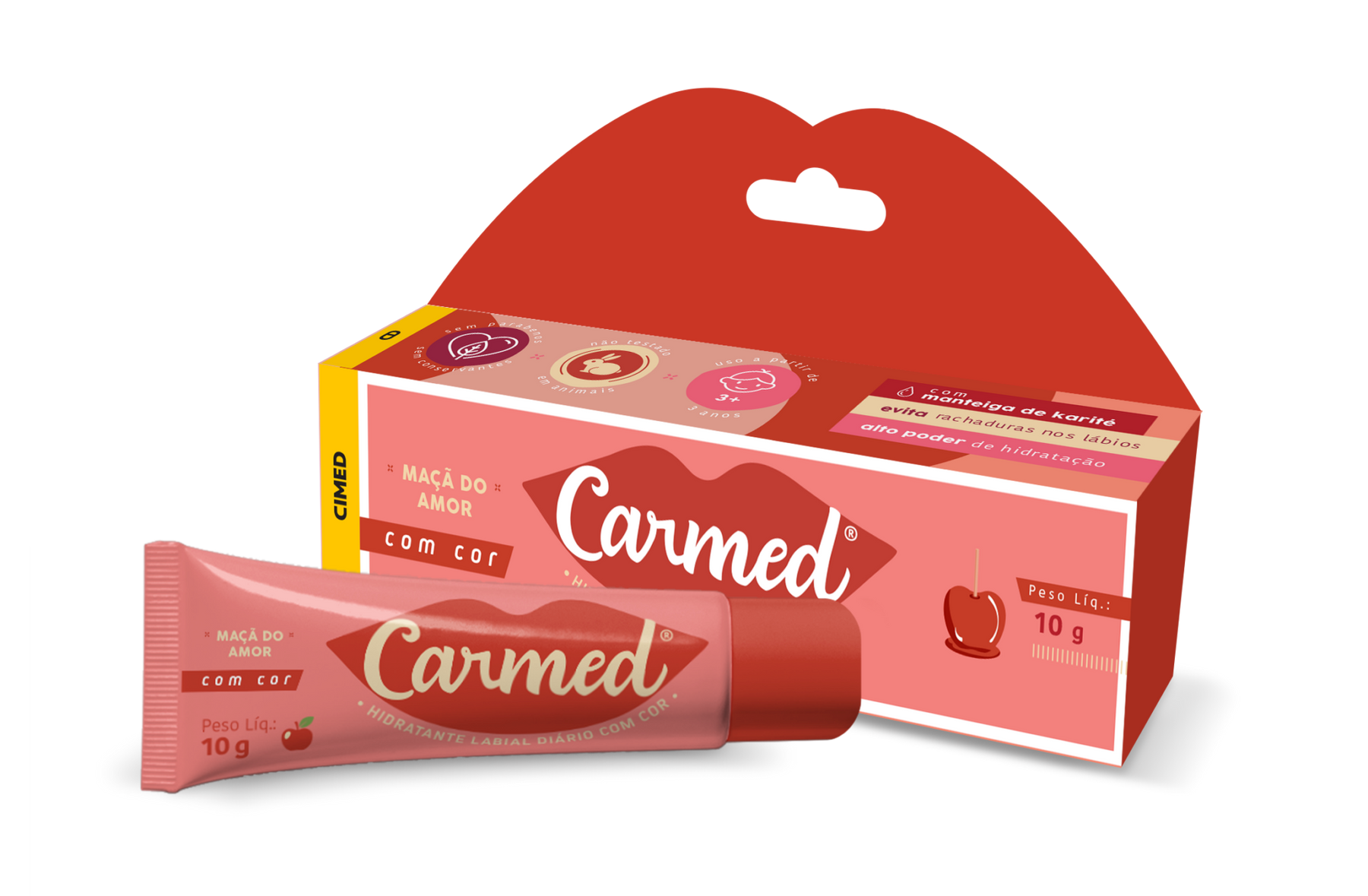 Carmed Maçã do Amor Lip Gloss 10g