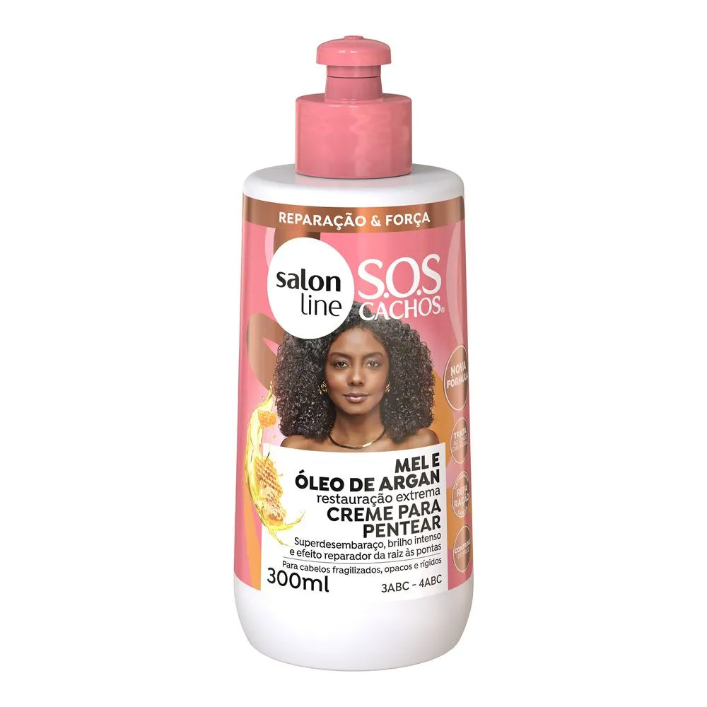 Creme para Pentear SOS Cachos Mel e Óleo de Argan - 300g