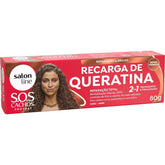 Sos Cachos Recarga De Queratina - Reparação Total - 80g