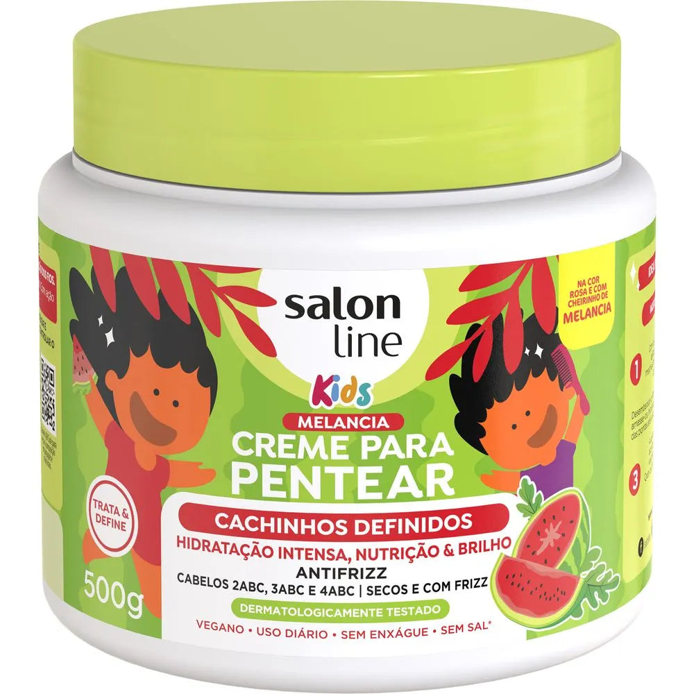 Creme Para Pentear Kids Cachinhos Definidos Melancia - 500g