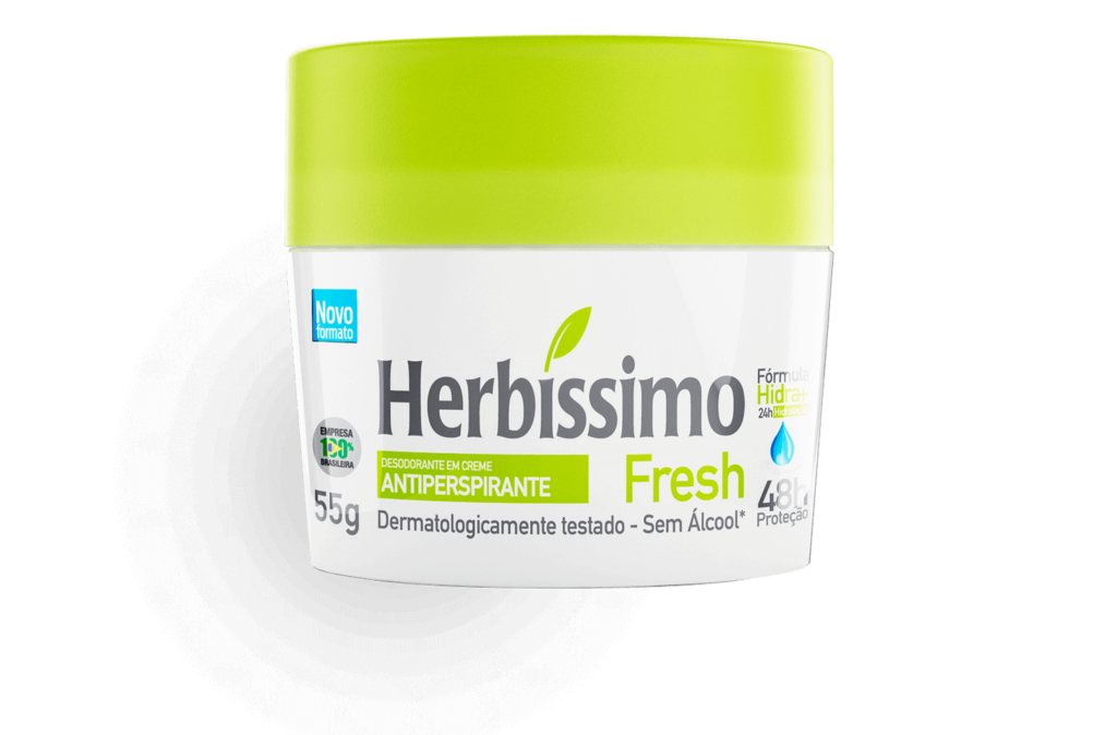 Desodorante Creme Antitranspirante Fresh Herbíssimo 55g