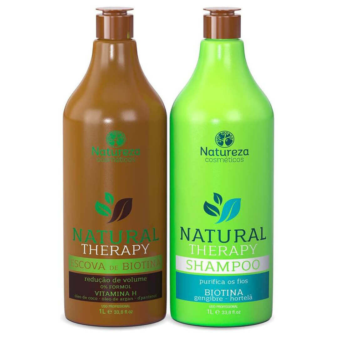 Escova Progressiva de Biotina Natural Therapy Natureza - 2 x 1L