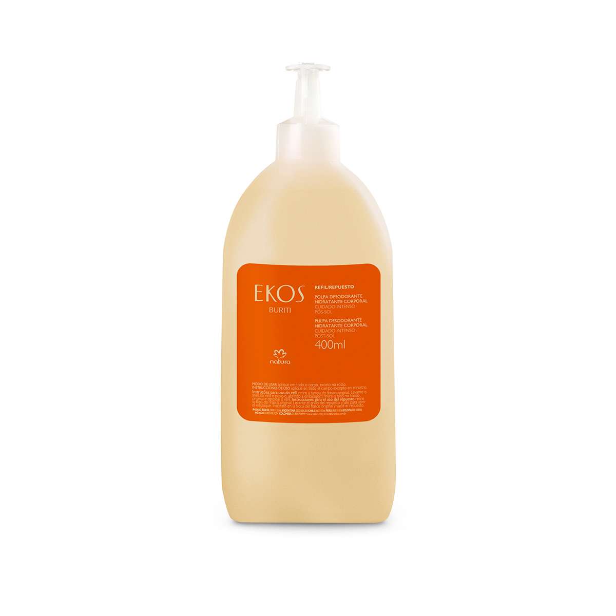 Refil Polpa Desodorante Hidratante Corporal Buriti Ekos - 400ml