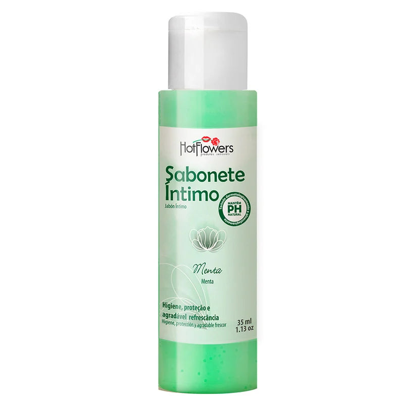 Sabonete Íntimo Hot Flowers  Morango Com Champagne - 35ml