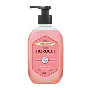 Sabonete Líquido Glicerinado - Fiori Rosa 400ml