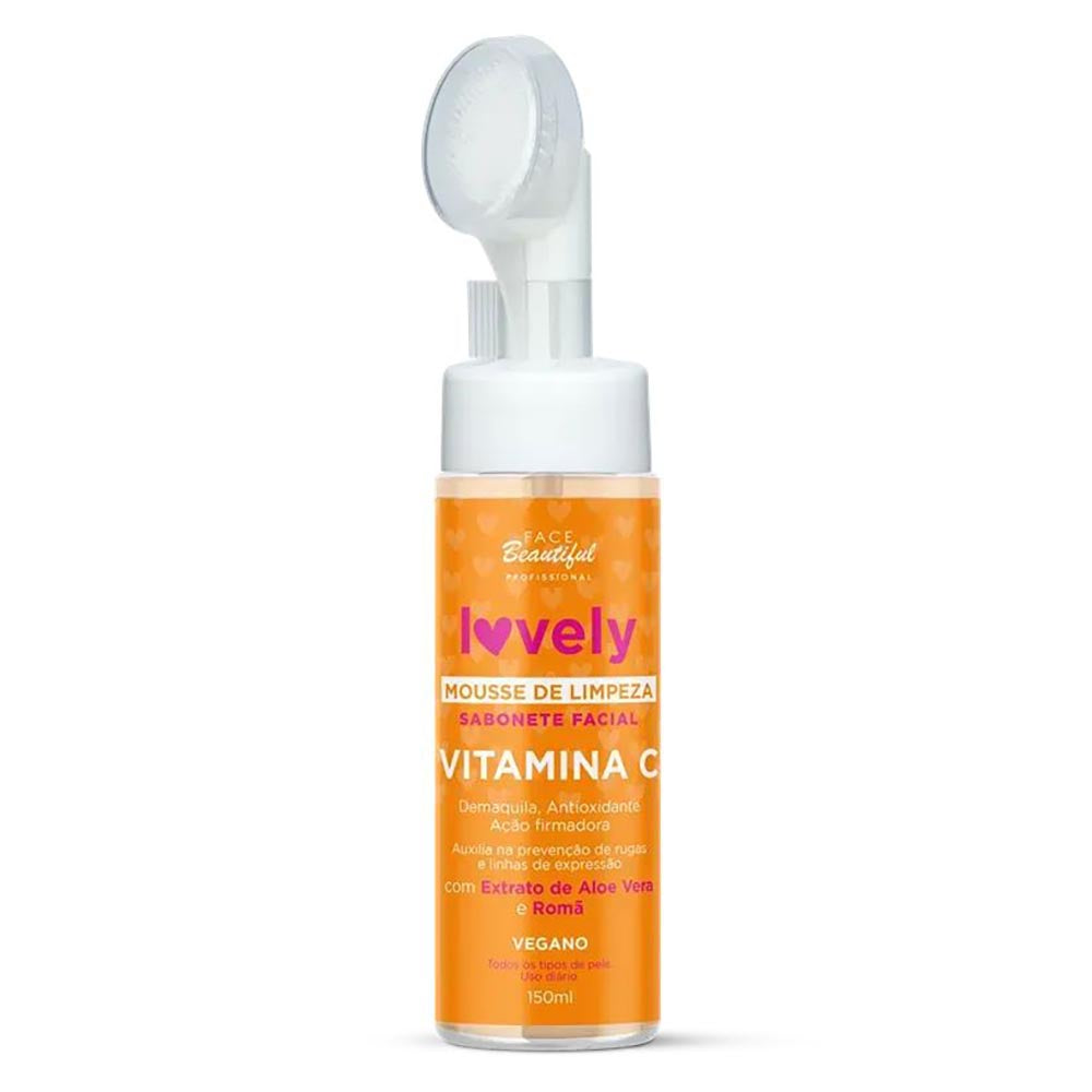 Mousse de Limpeza Sabonete Facial Vitamina C Lovely - 150ml