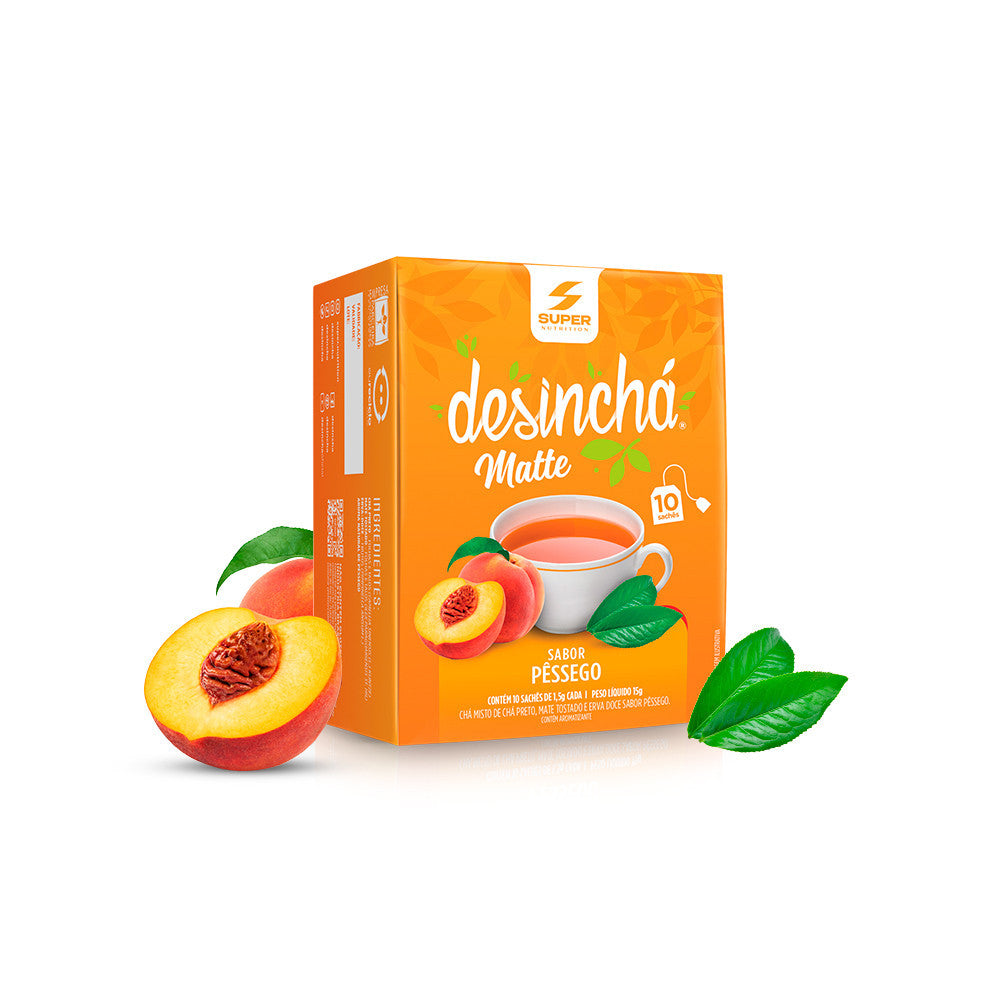 Desinchá Matte Sabor Pêssego - 10 sachês