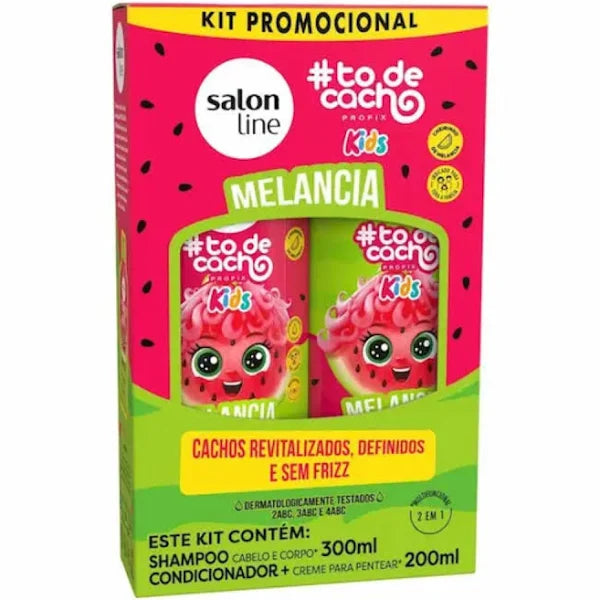 Salon Line Kids #todecacho: Shampoo e Condicionador Melancia