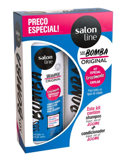Kit Salon Line S.O.S Bomba Shampoo 200ml+Condicionador 200ml