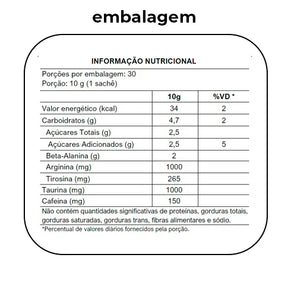 Power Pink de Laranja - Pré-Treino – 300g