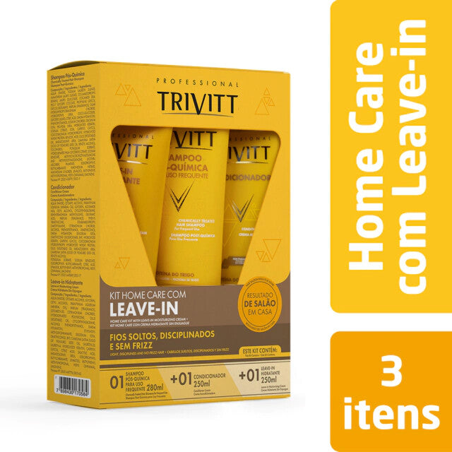 Trivitt Kit Home Care com Leave-in Hidratante