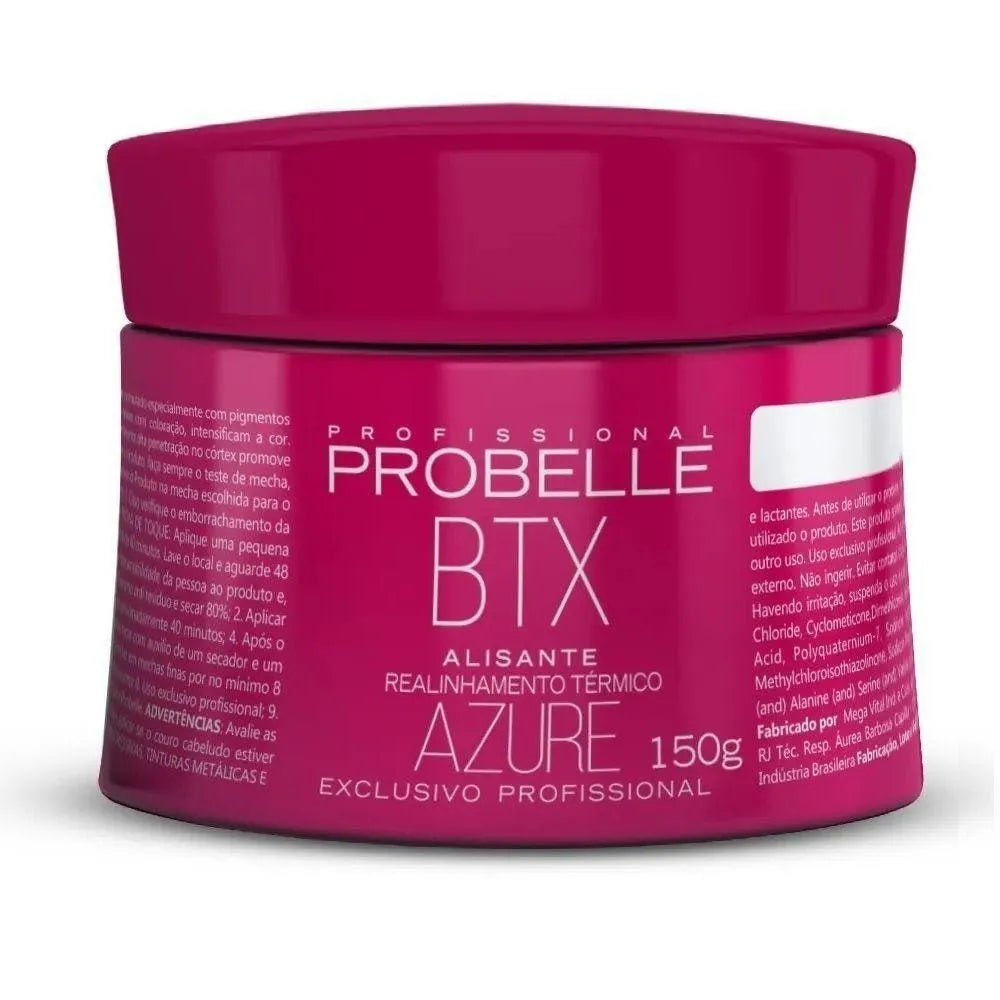 Máscara Capilar Alisante Probelle Btx Azure - 150g